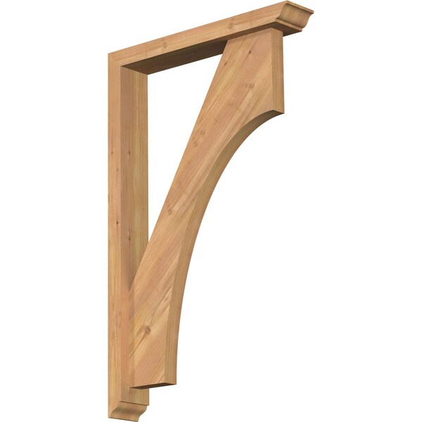 Ekena Millwork Westlake Traditional Smooth Bracket w/ Offset Brace, Western Red Cedar, 3 1/2"W x 20"D x 32"H BKT0402X20X32WTL01SWR - main
